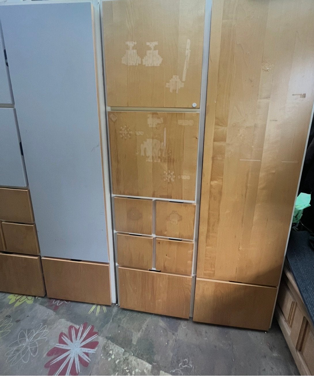 Ikea armoires Rakke, Maison & Meubles, Armoires | Penderies & Garde-robes, Enlèvement, Utilisé