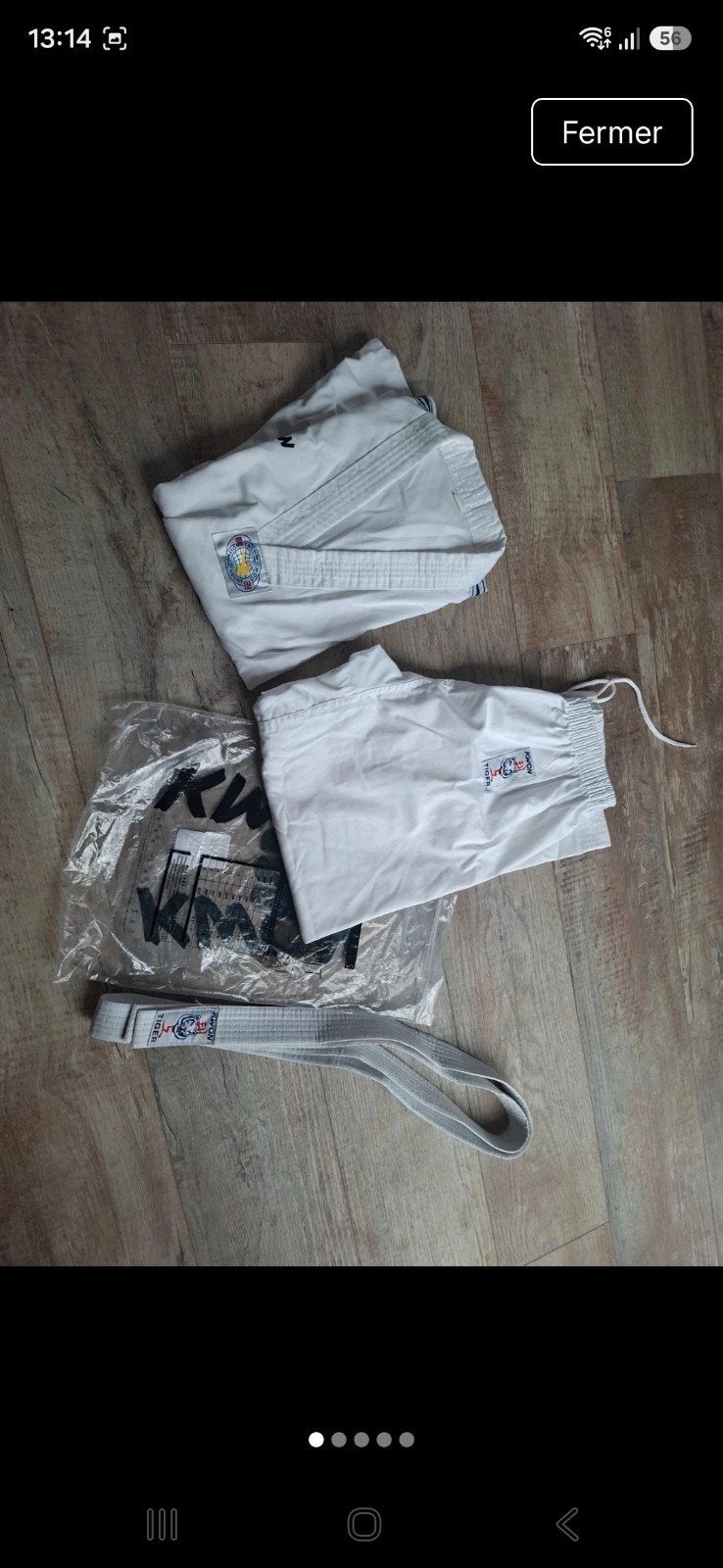 2 kimonos dobok taekwando et plastron enfant, Sport en Fitness, Vechtsporten en Zelfverdediging, Ophalen