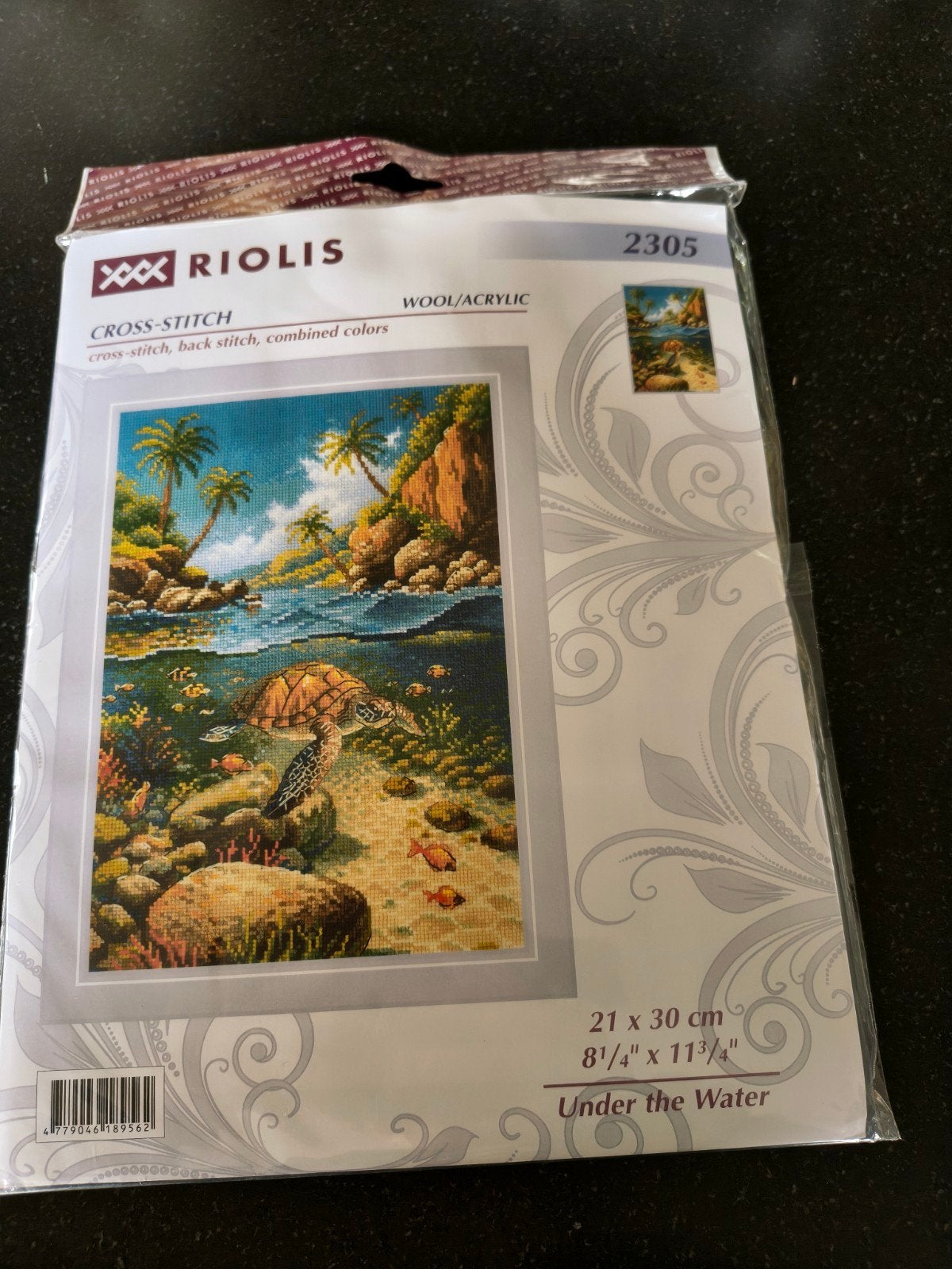 RIOLIS Kruissteekpakket Onder water 2305 Tropische Oceaan, Ophalen of Verzenden, Nieuw, Handborduren, Borduurpakket