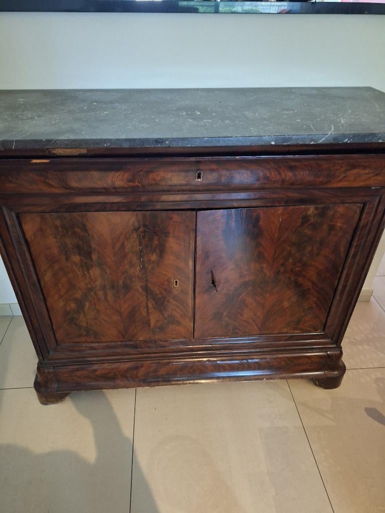 Commode met marmeren blad, Huis en Inrichting, Kasten | Wandmeubels, Gebruikt, Minder dan 100 cm, Minder dan 150 cm, 50 tot 75 cm