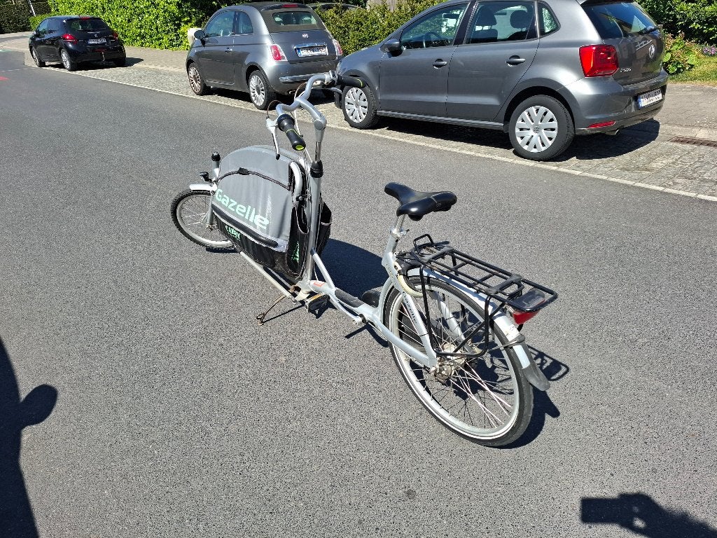 Bakfiets Gazelle Cabby, Fietsen en Brommers, Fietsen | Bakfietsen, Ophalen, Gebruikt, 3 kinderen, Schijfrem