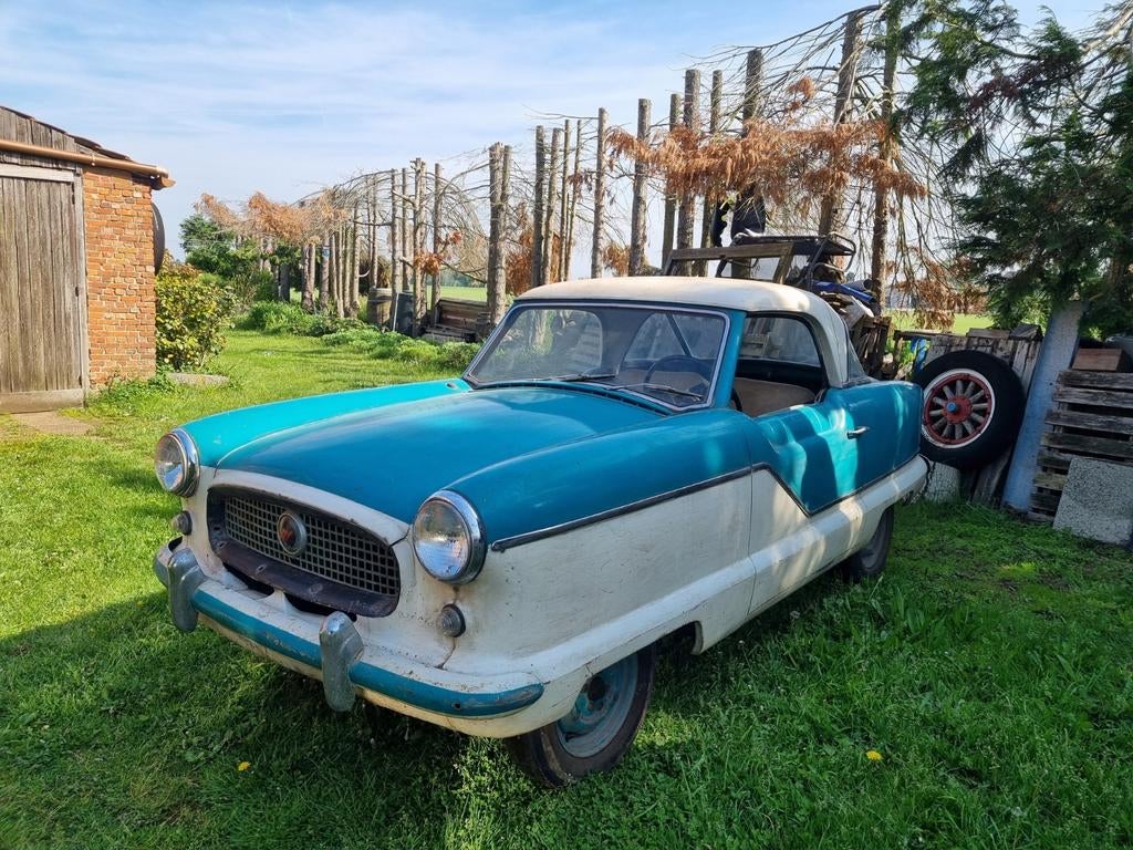 Nash Metropolitan 1957, Auto's, Achterwielaandrijving, Zwart, 4 cilinders, Blauw