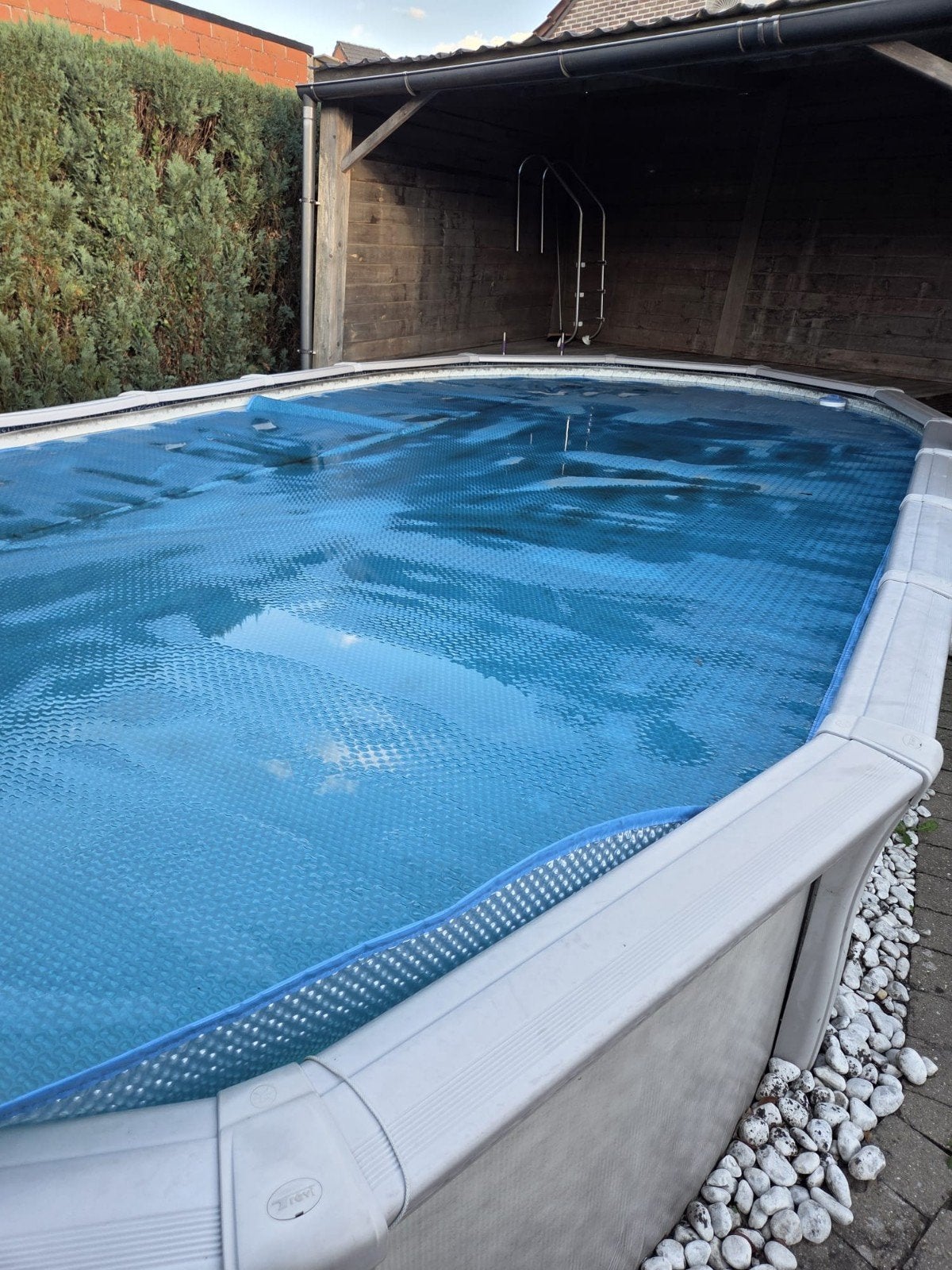 zomerzeil voor zwembad, Tuin en Terras, Ophalen, Ovaal