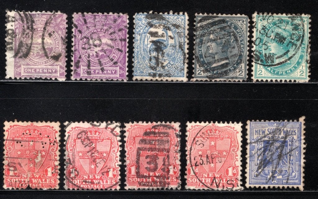 NEW SOUTH WALES Lot zegels gestempeld, Postzegels en Munten, Postzegels | Oceanië, Verzenden, Gestempeld