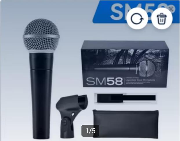 Micro model Shure SM58 40 euro of 3 stuks voor 100 euro, Envoi, Neuf, Micro chant