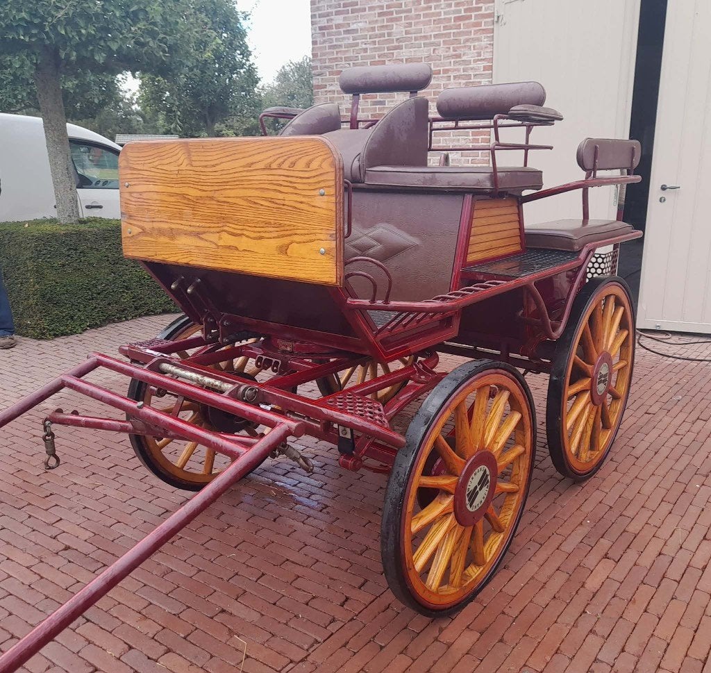 Prachtige Wijkmans marathonkoets – enkel- en dubbelspan, Animaux & Accessoires, Voitures & Carrosses, Comme neuf, Calèche marathon