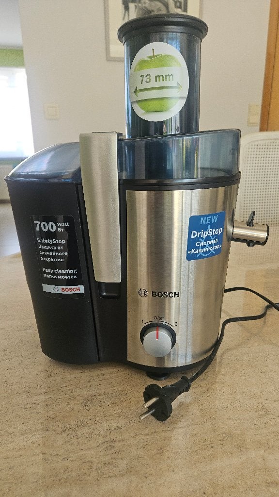 Extracteur de jus Bosch 700W, Electroménager, Extracteurs de jus, Enlèvement, Comme neuf, Électrique, Presse-agrume