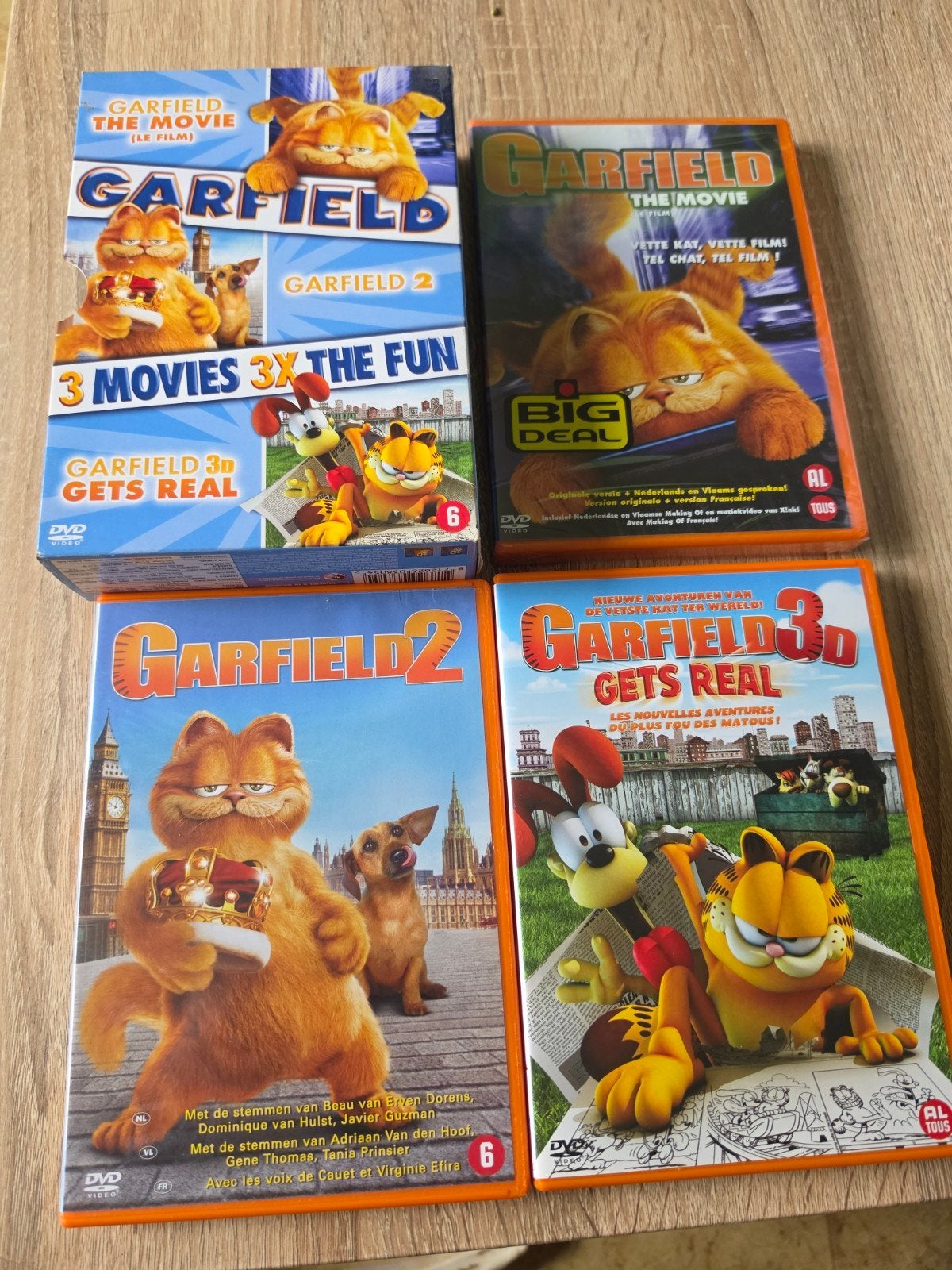 dvd box garfield 1,2&3, Enlèvement ou Envoi