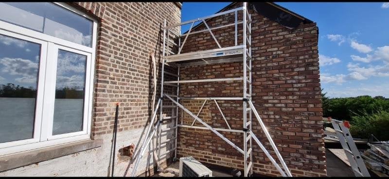 Steco steiger slechts 1 maal gebruikt, Doe-het-zelf en Bouw, Steigers, Ophalen, Zo goed als nieuw, Rolsteiger of Kamersteiger