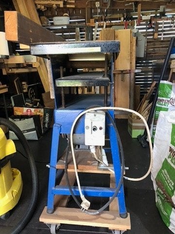 Vlak en van dikte schaafbank, Doe-het-zelf en Bouw, Ophalen, Gebruikt, Elektrisch