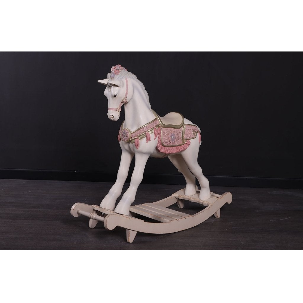 Cheval à bascule romantique — Cheval 92 x 79 x 36 cm, Enlèvement, Neuf