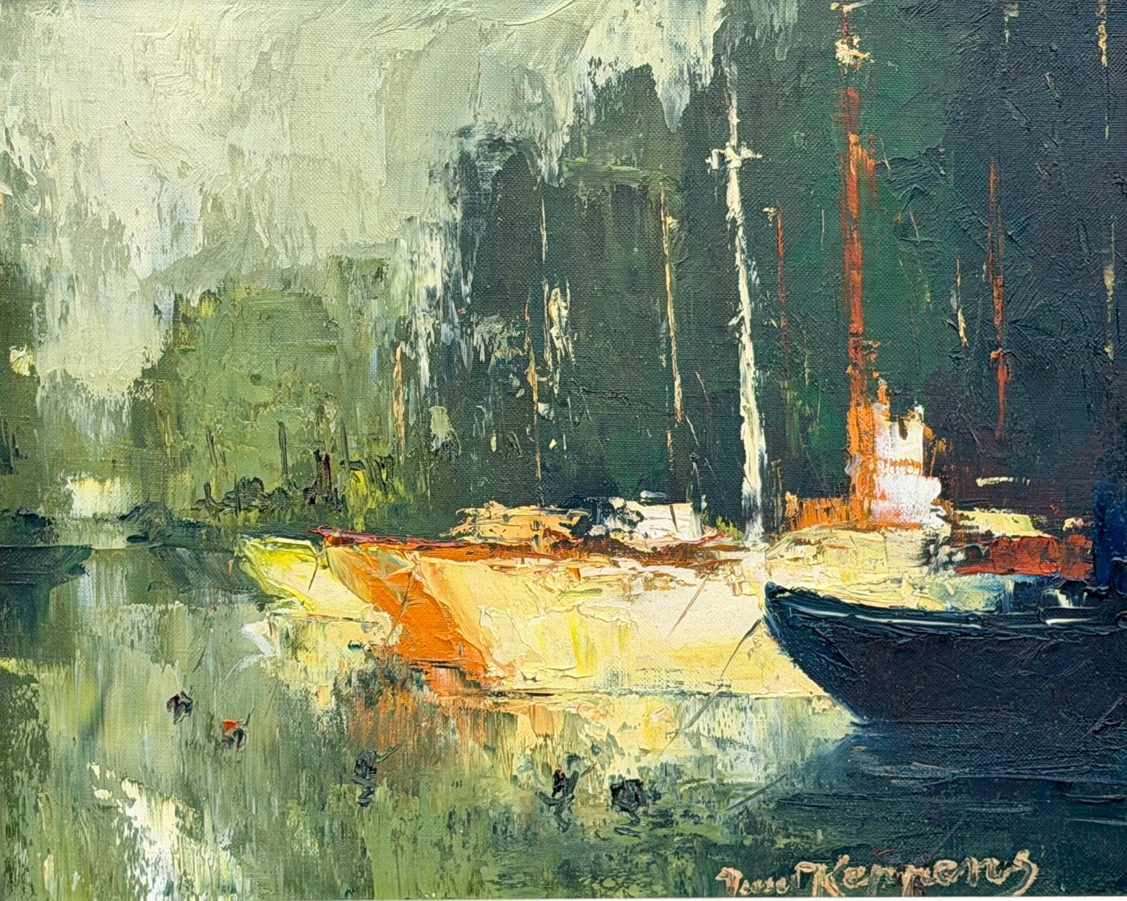 Schilderij Juul Keppens, Ophalen