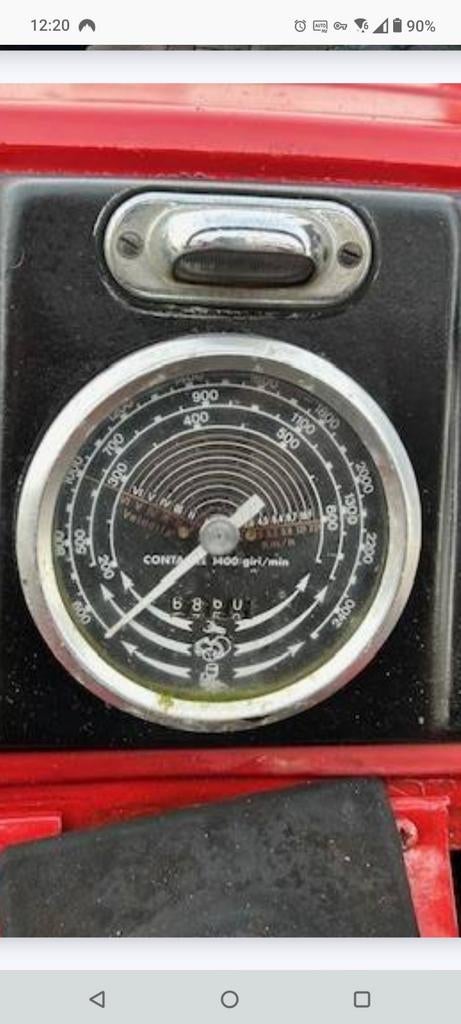 Toerenteller/tacho/urenteller MF 1104/Landini 9500, Ophalen