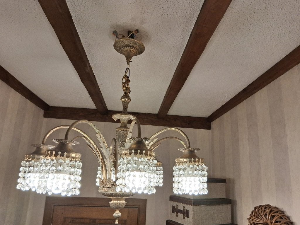 luster kristal, Ophalen, Gebruikt, Rustiek, E27 (groot)