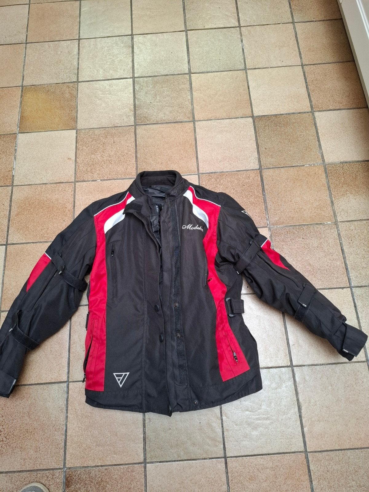 textiel motorjas dames, modeka, maat 38, uitneembare thermoj, Motoren, Ophalen, Jas | textiel, Modeka, Dames