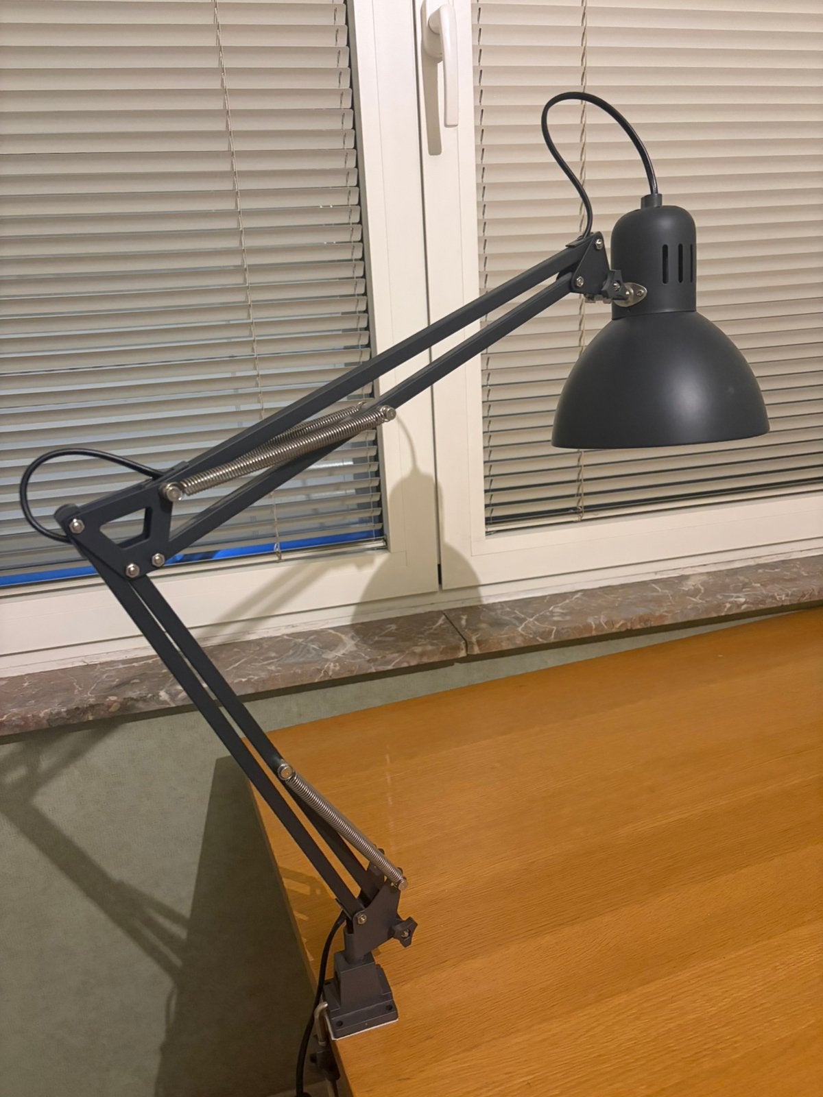Ikea Tertial bureaulamp, Huis en Inrichting, Lampen | Tafellampen, Ophalen, Bureaulamp, Gebruikt, Zwart