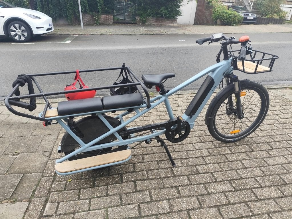 Vélo longtail Décatlon, Gebruikt, 51 tot 55 cm, 30 tot 50 km per accu, Ophalen