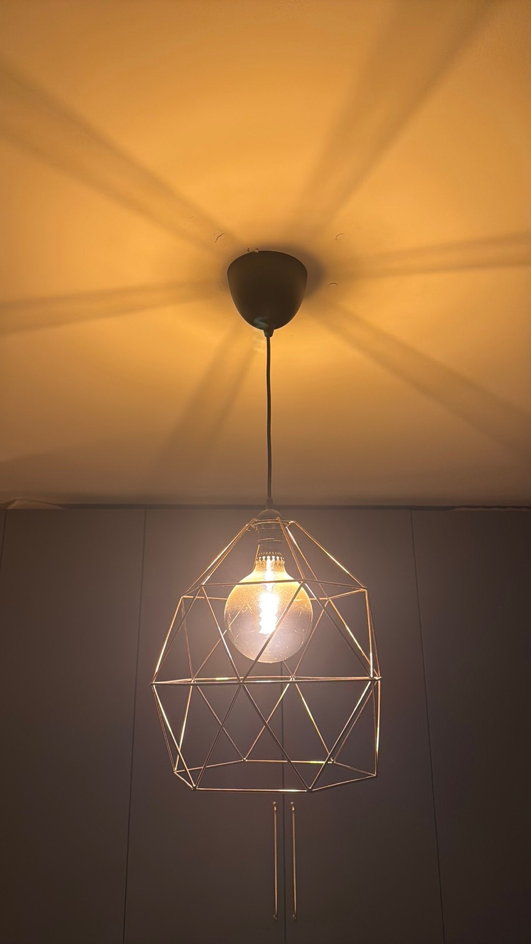 Hanglamp, Huis en Inrichting, Ophalen of Verzenden, Zo goed als nieuw, Metaal, Minder dan 50 cm