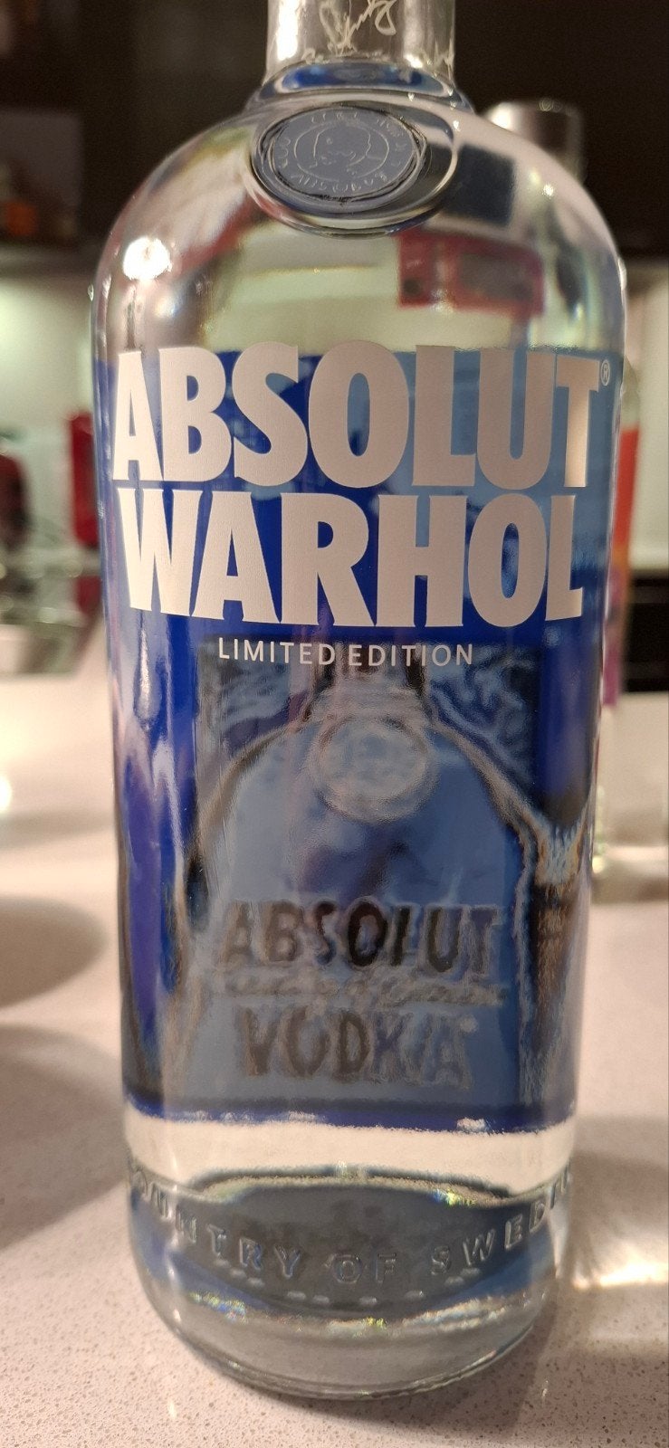 Absolut vodka édition limitée Andy warhol 1l neuve, Collections, Neuf, Autres régions, Pleine, Enlèvement