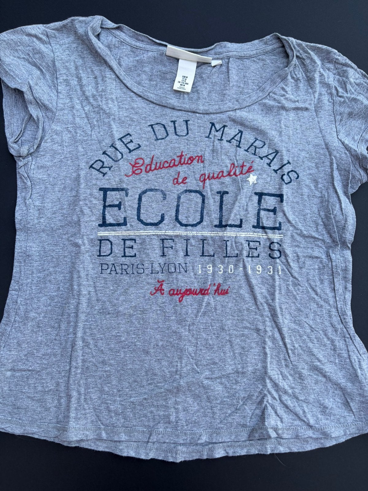 T-shirt college, medium, Kleding | Dames, Maat 38/40 (M), Ophalen of Verzenden, Korte mouw, Grijs