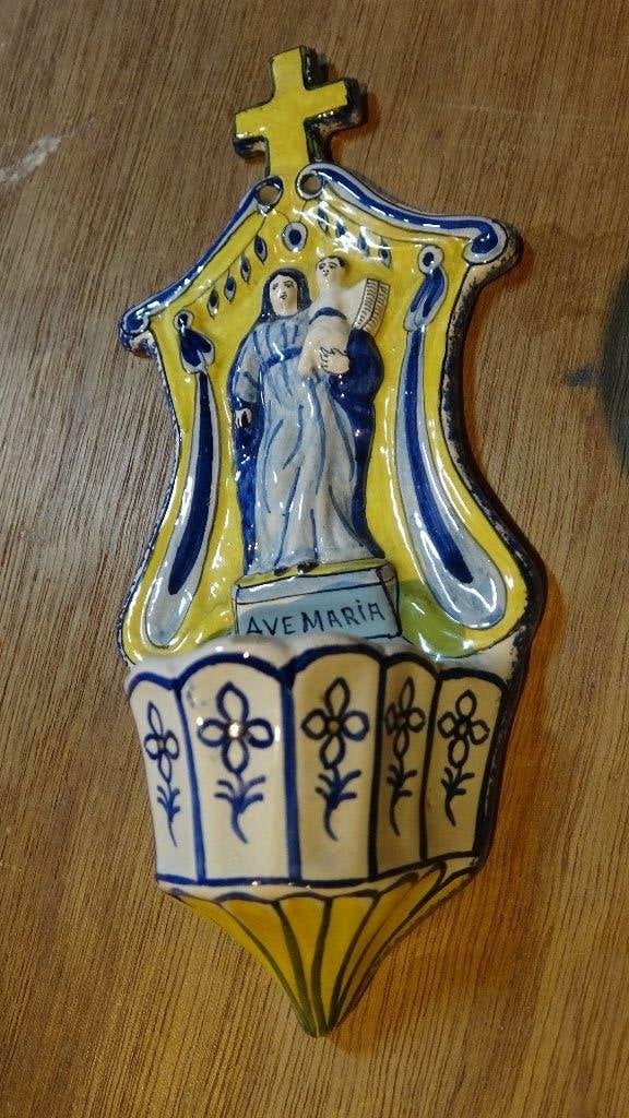 Bénitier Quimper, Antiquités & Art, Enlèvement ou Envoi