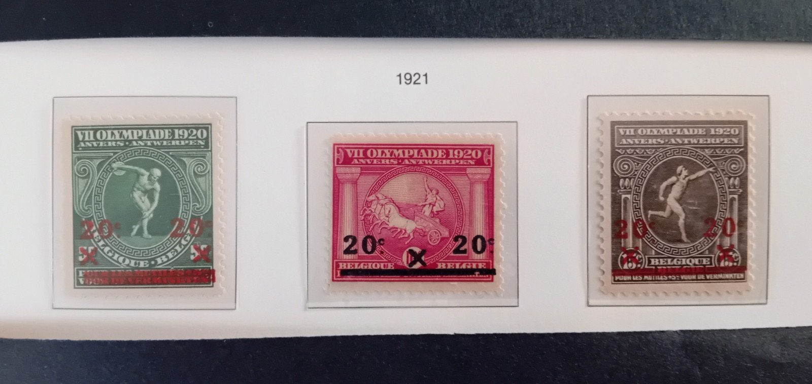 België postzegels nr 184/186** lot 13P, Postzegels en Munten, Postzegels | Europa | België, Verzenden, Orginele gom, Zonder stempel