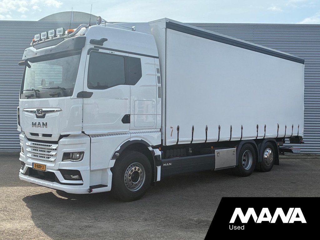 MAN TGX 26.480 6X2/4 LL CH Camera Cruise Standkachel Koelkas, Automaat, Euro 6, MAN, Wit