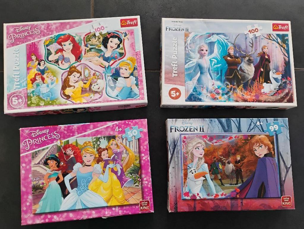 Puzzel Disney princess en frozen, Ophalen, Zo goed als nieuw