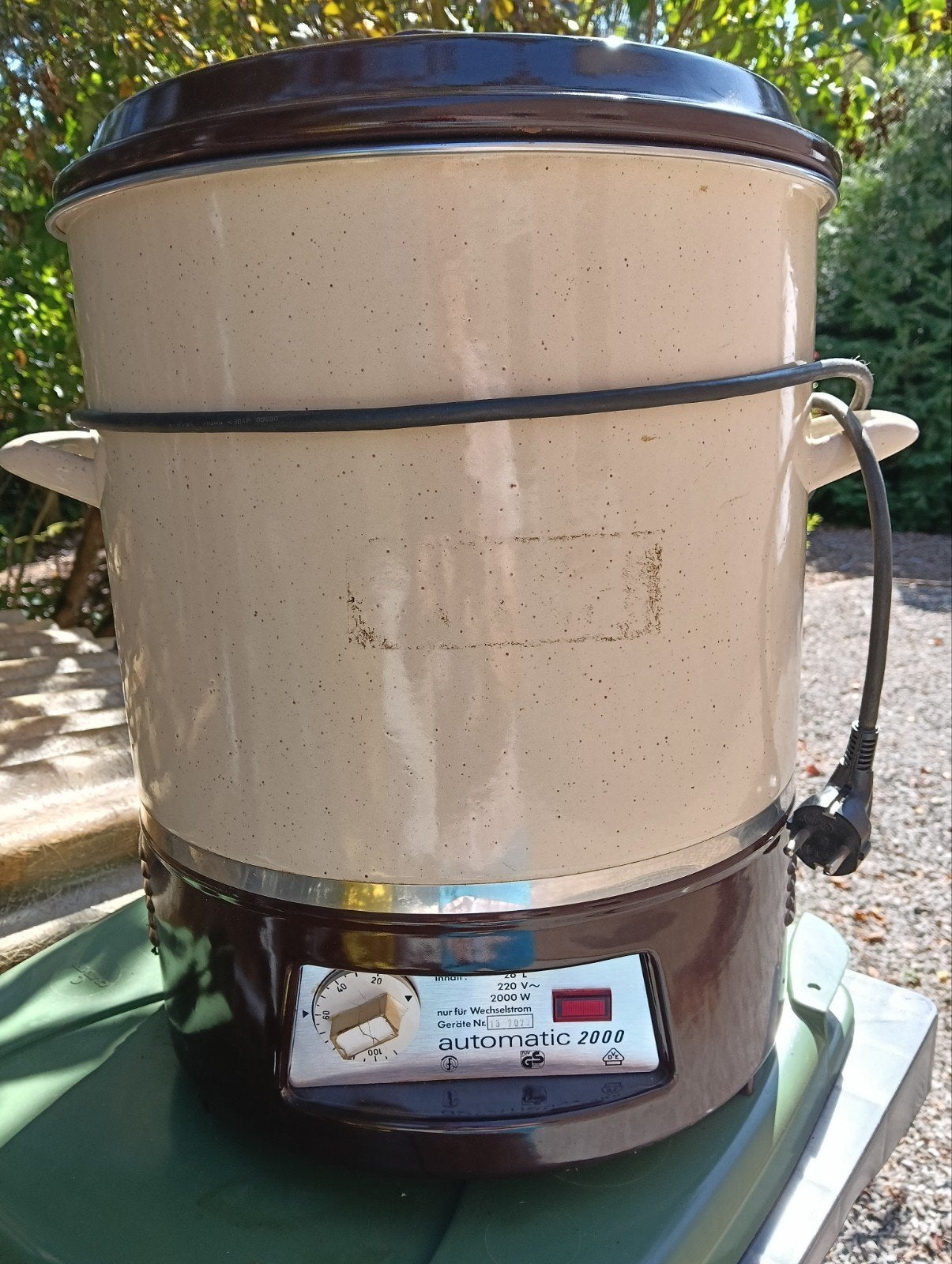 steriliseerketel elektrisch, Enlèvement