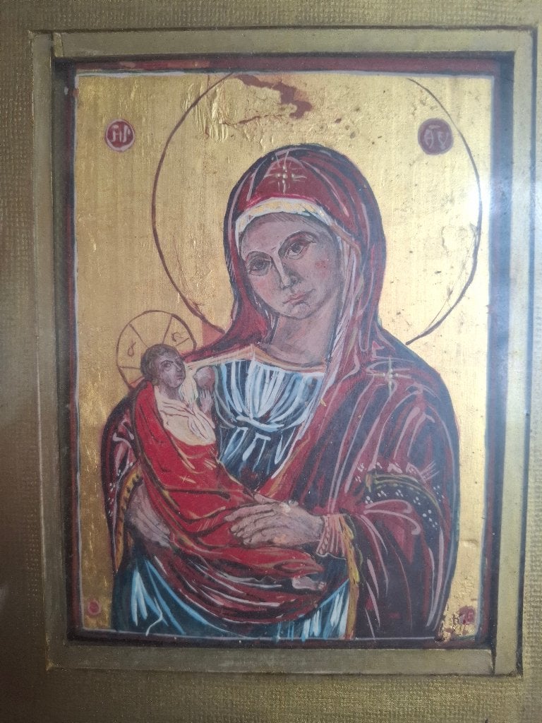 Maria met kind (Madonna met Jezus), Ophalen, Portret of Personen, Achter glas, Klassiek