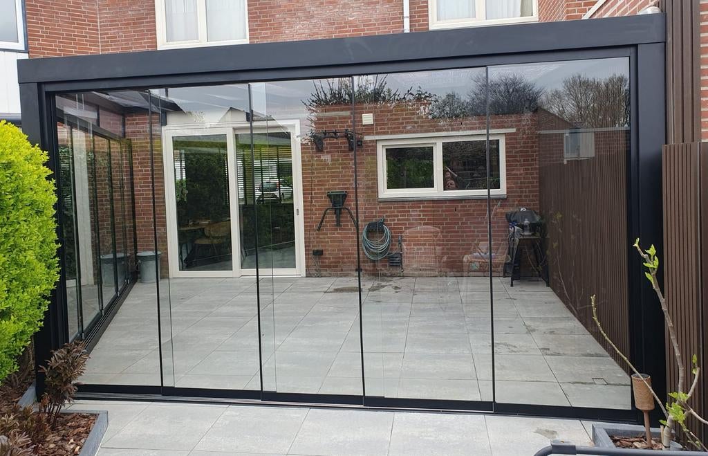 Veranda – Carport – Zonwering – Schuifglas, Tuin en Terras, Overkappingen, Carport, Ophalen of Verzenden
