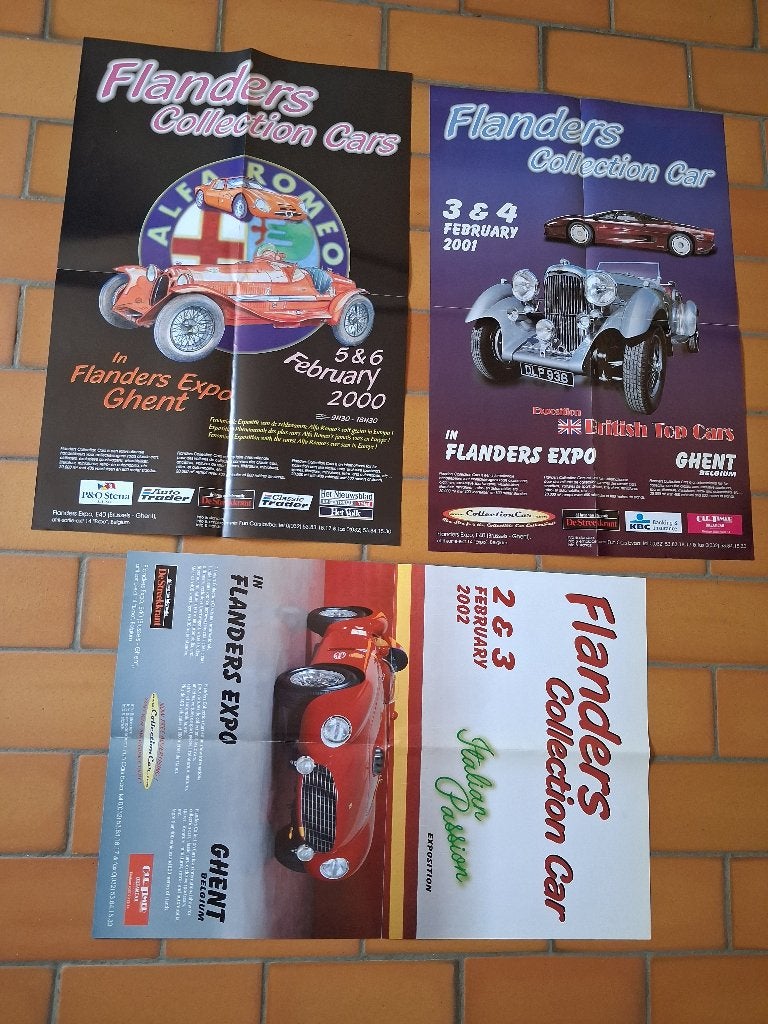 Drie reclame posters 40 x 60, Rechthoekig Staand, Ophalen of Verzenden, Zo goed als nieuw, A1 t/m A3