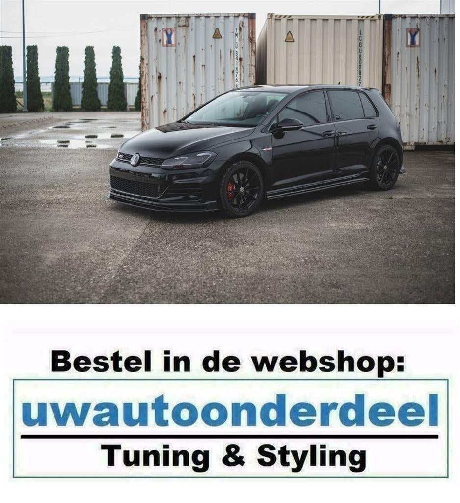 Maxton Spoiler Lip Splitter Geschikt Voor Vw Golf 7 GTI TCR, Verzenden