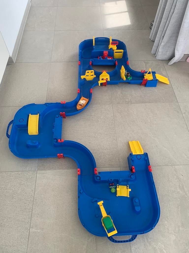 Grote AquaPlay waterbaan set compleet met boten en sluizen, Kinderen en Baby's, Ophalen, Gebruikt