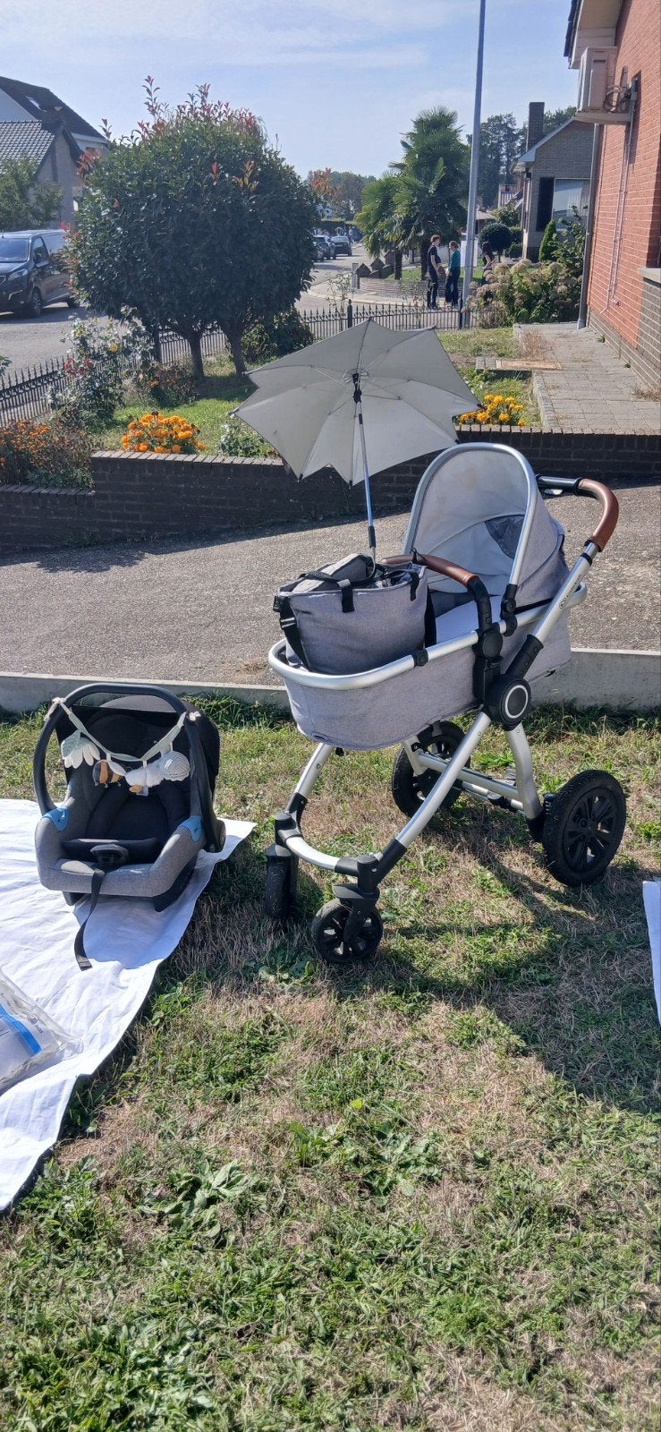 3 in 1 kinderwagen met.veel accessoires, Ophalen, Gebruikt, Kinderwagen, Met autostoeltje