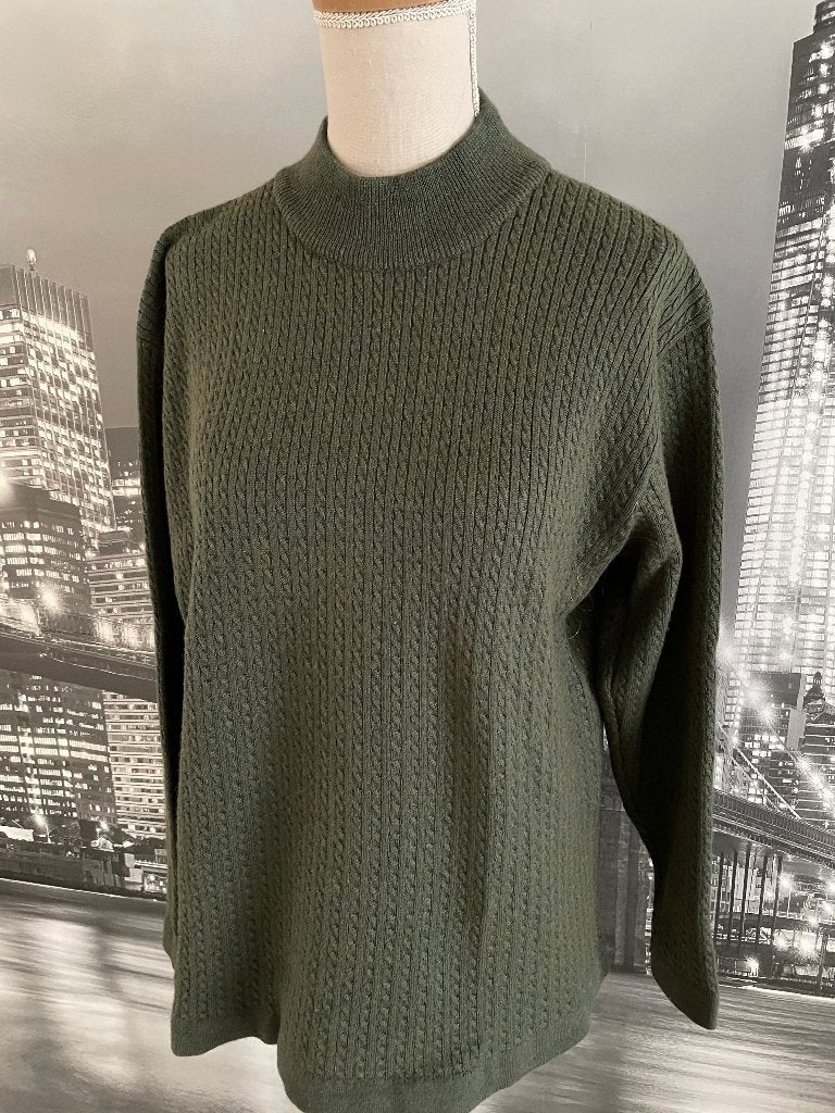 prachtige groene trui pull wol - 38, Envoi, Comme neuf, Taille 38/40 (M), Vert