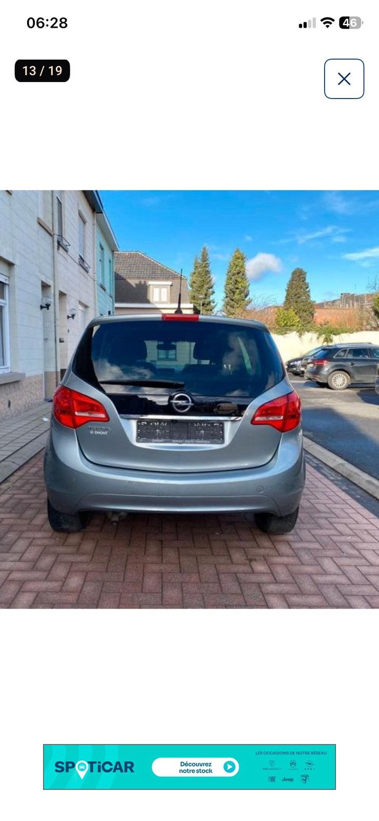 Opel meriva 2013, Autos, Argent ou Gris, Euro 6, Boîte manuelle, Entretenue par le concessionnaire