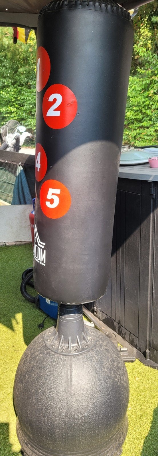 sac de boxe avec support, Enlèvement, Sac de boxe