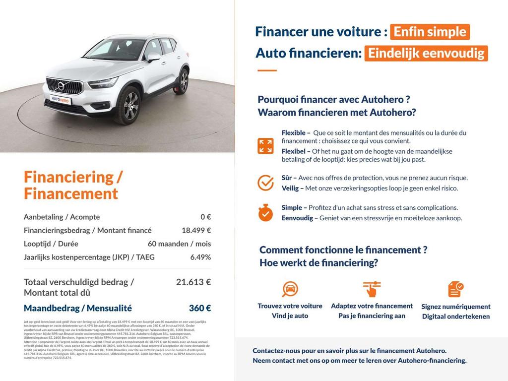 Volvo XC40 2.0 D3 Inscription 2WD (bj 2019, automaat), Gebruikt, 1969 cc, https://public.car-pass.be/vhr/d599e8d3-25c6-45a8-96d6-0f9e0e93ba4c