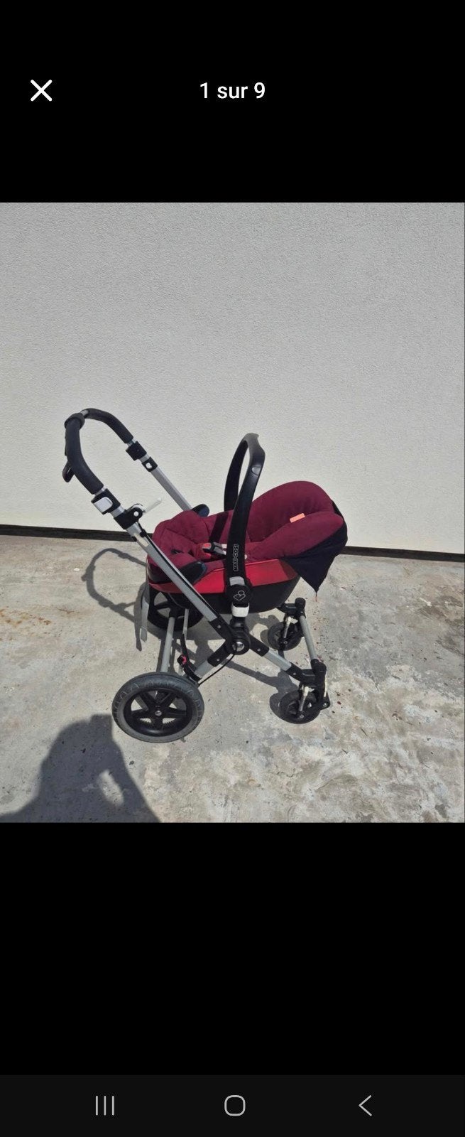 Bugaboo Caméléon 3 complète + Maxi-Cosi CabrioFix – bon état, Bugaboo, Utilisé, Poussette, Tige de poussée réglable