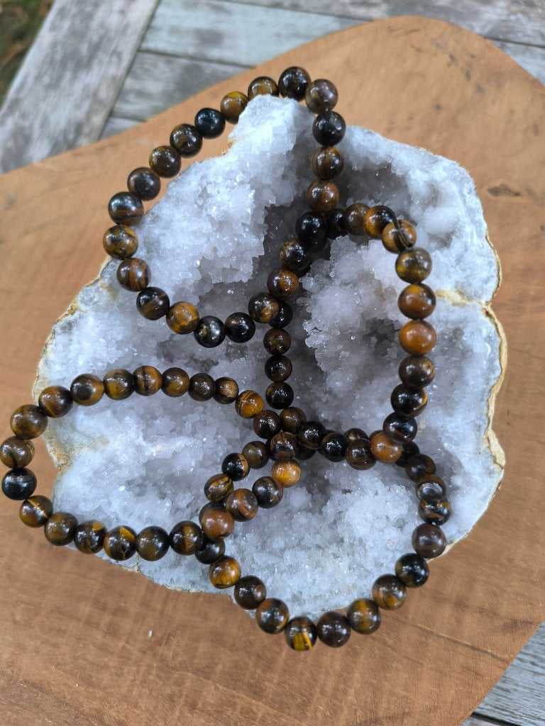 Armband met tijgeroog, Handtassen en Accessoires, Armbanden, Overige materialen, Bruin, Nieuw, Ophalen of Verzenden