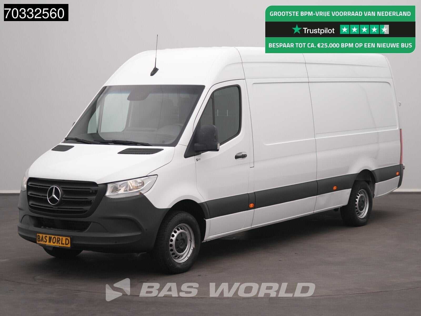 Mercedes Sprinter 317 CDI Automaat L3H2 3,5t Trekhaak Airco, Autos, Camionnettes & Utilitaires, Cuir, Achat, Euro 6, Entreprise