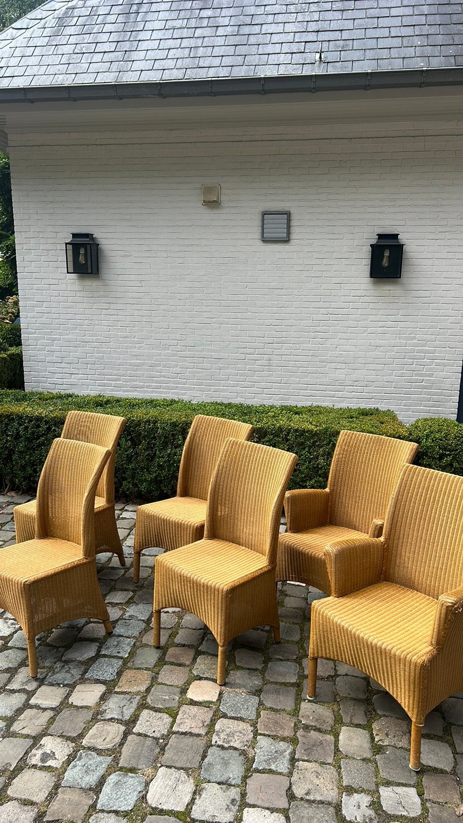 Lloyd Loom eetkamer stoelen, Ophalen, Zo goed als nieuw