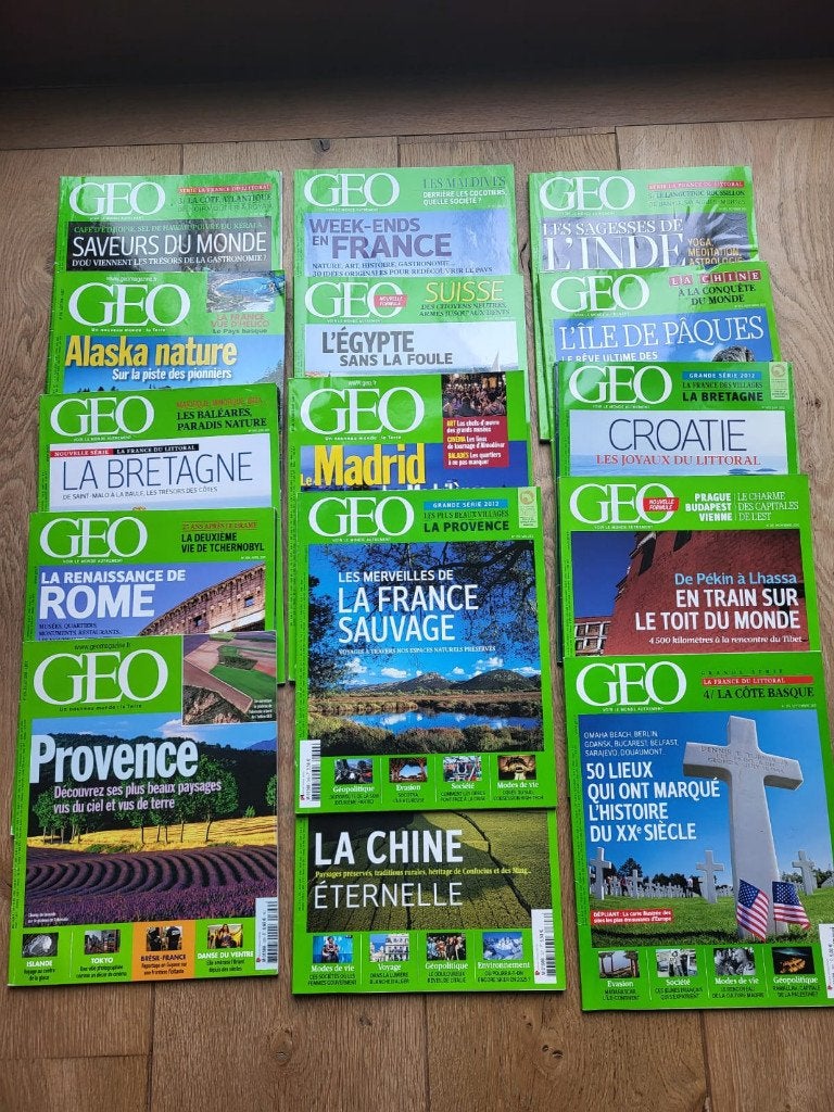 Magazines GEO, Enlèvement, Utilisé, Autres types