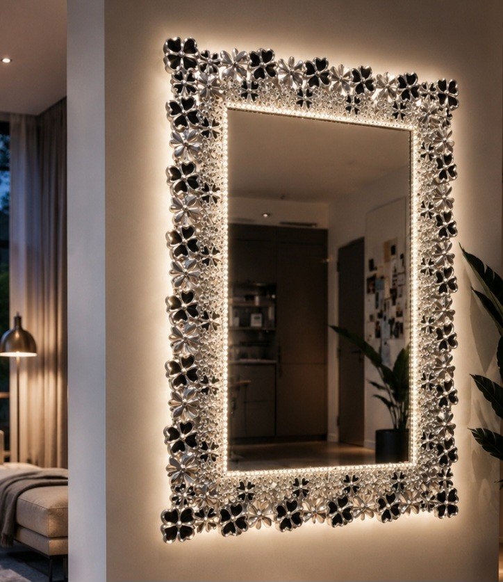 Miroir tendance 1,20 x 88 cm sans éclairage LED, Enlèvement