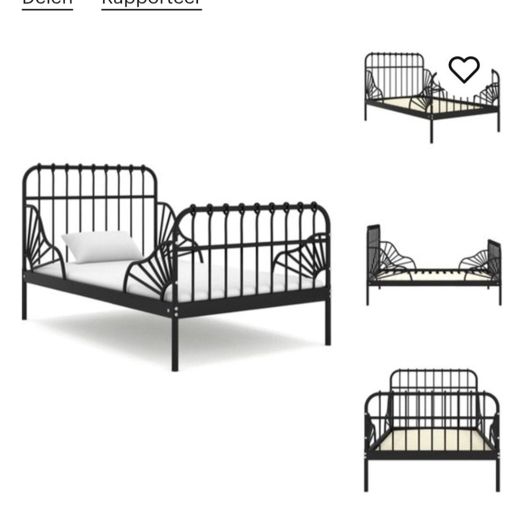 Ikea bed peuter/kleuter meegroeibed, Ophalen, Gebruikt, Matras