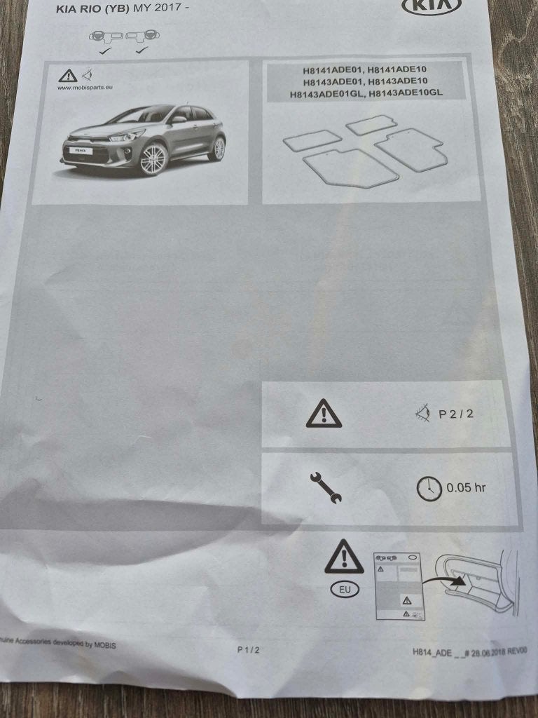 Tapis de voiture, Ophalen, Nieuw