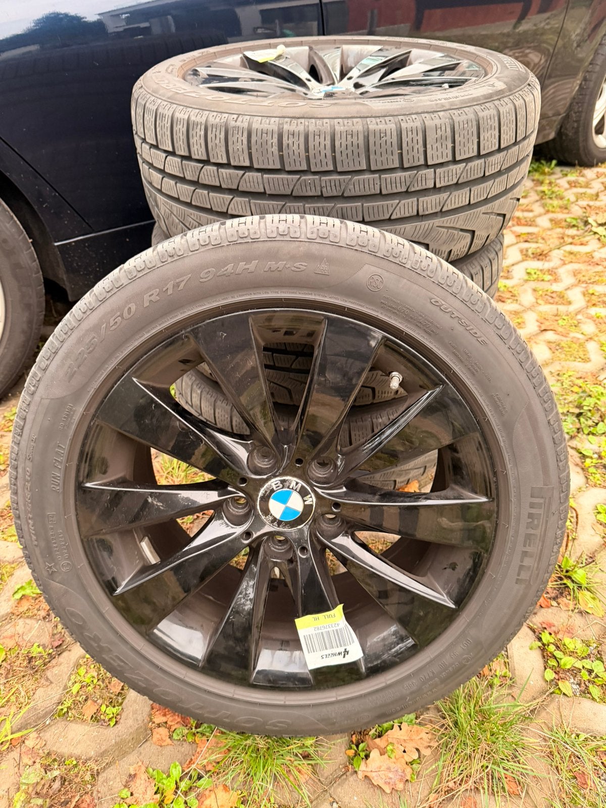 4x BMW F31 (320d) velgen+winterbanden 225/50 R17 94H, Ophalen, Winterbanden, Velg(en)