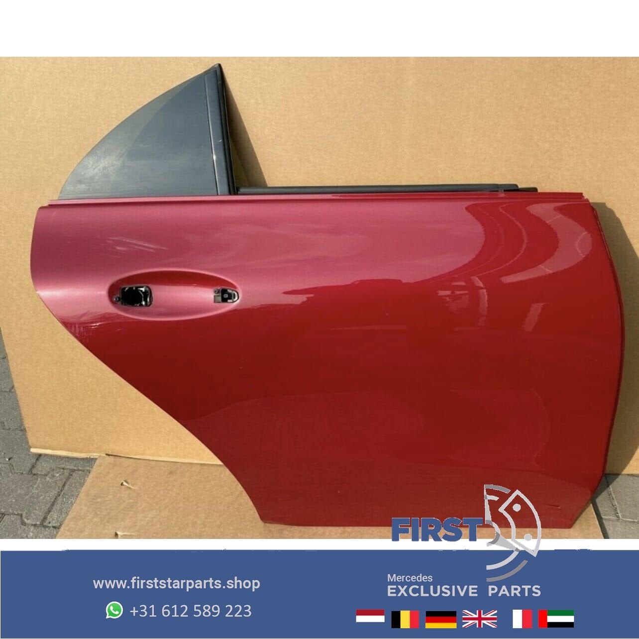 W118 C118 X118 CLA DEUR PORTIER ROOD COMPLEET RECHTS ACHTER
