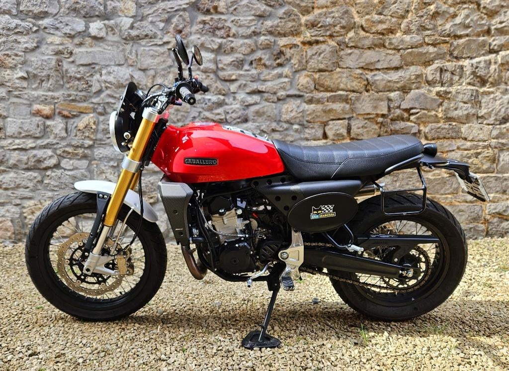 FANTIC CABALLERO 500 scrambler FULL OPTIONS, FANTIC MOTOR, Occasion, Particulier, Amortisseurs réglables électroniquement